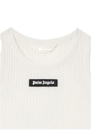 canotta in tessuto bianco PALM ANGELS KIDS | PGAG002S26JER002002